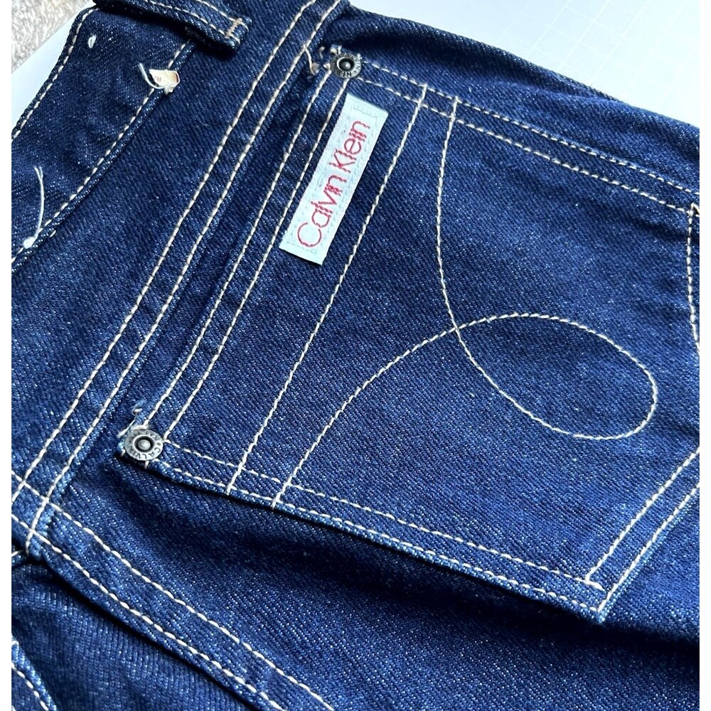 Vtg 80s 90s Calvin Klein 1600 S Jeans NWOT High Rise Straight Leg Sz 12 New USA